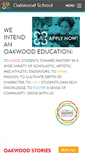 Mobile Screenshot of oakwoodschool.org