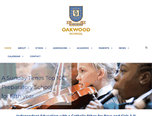 Tablet Screenshot of oakwoodschool.org.uk